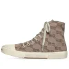 (WMNS) Balenciaga Paris High Top Sneakers 'Tan BB Monogram Cotton and White Rubber' 688756W3RQ12298 sold by KicksCrew
