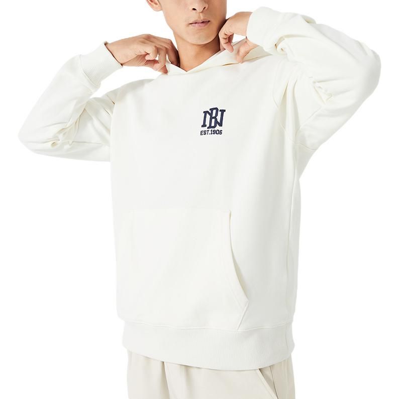 New Balance Logo Print Sweatshirt Hoodie 'White' AMT23336-CIC sold by KicksCrew product image thumbnail 4