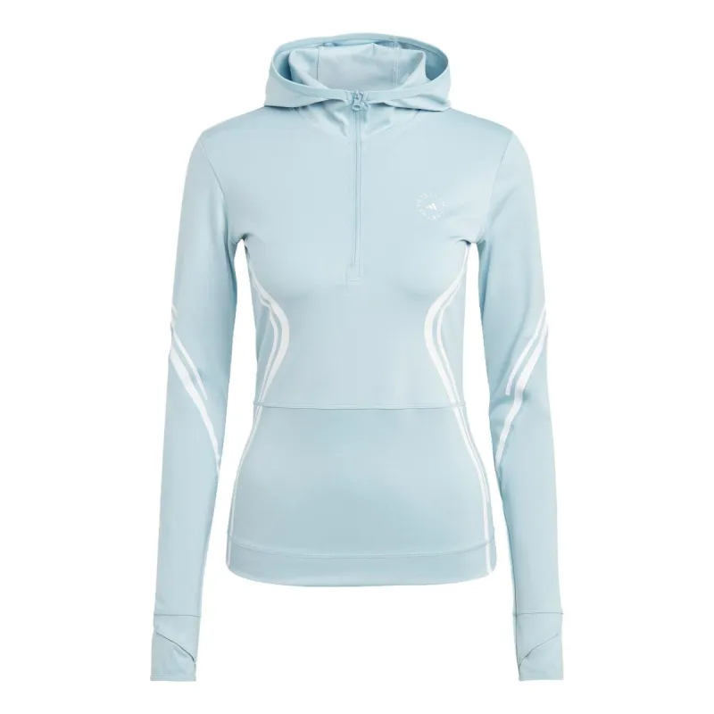 (WMNS) adidas By Stella Mccartney Truepace Long Sleeve Top 'Blue White' HS4256 sold by KicksCrew