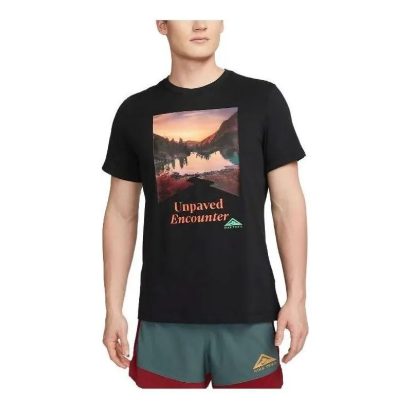 Nike Dri-fit Trail "Exposed Encounter" T-Shirt 'Black' FD0120-010 sold by KicksCrew
