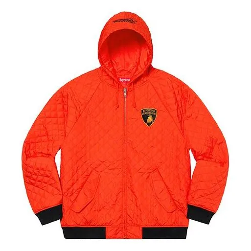 Supreme x Automobill Lamborghini Hooded Work Jacket 'Orange Black Yellow' SUP-SS20-519 sold by KicksCrew