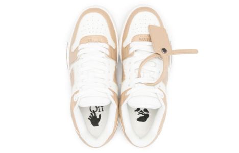 (WMNS) Off-White Out Of Office Low-Top Sneaker 'Tan White' OWIA259S22LEA0010117 sold by KicksCrew