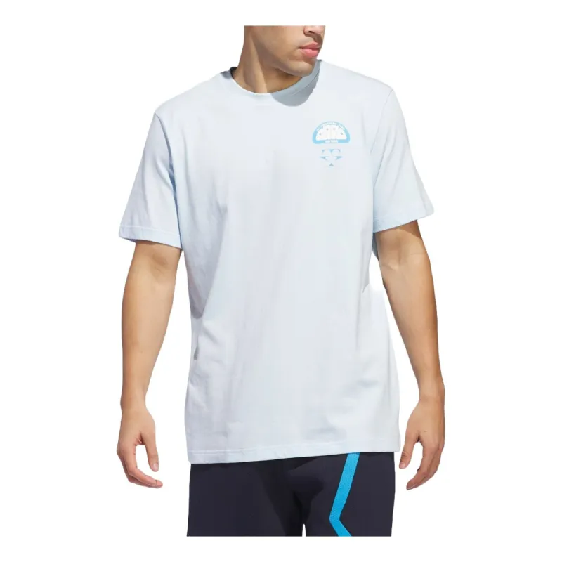adidas Trae FG T-shirt Asia Sizing 'Sky Tint' IR5608 sold by KicksCrew