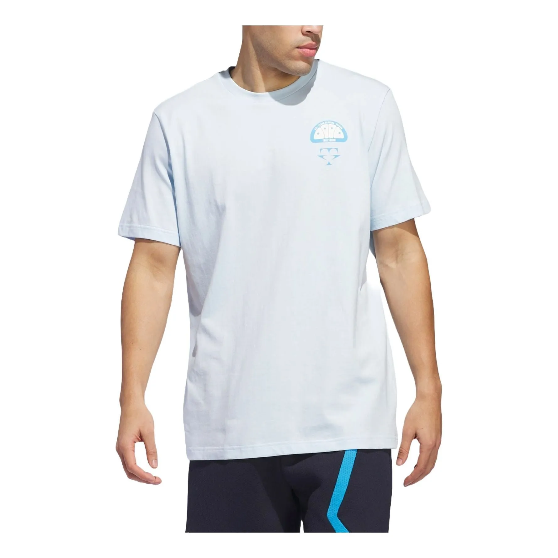 adidas Trae FG T-shirt Asia Sizing 'Sky Tint' IR5608 sold by KicksCrew