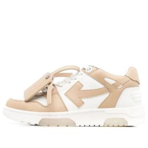 (WMNS) Off-White Out Of Office Low-Top Sneaker 'Tan White' OWIA259S22LEA0010117 sold by KicksCrew