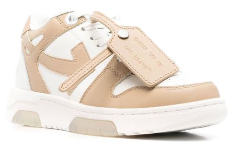 (WMNS) Off-White Out Of Office Low-Top Sneaker 'Tan White' OWIA259S22LEA0010117 sold by KicksCrew