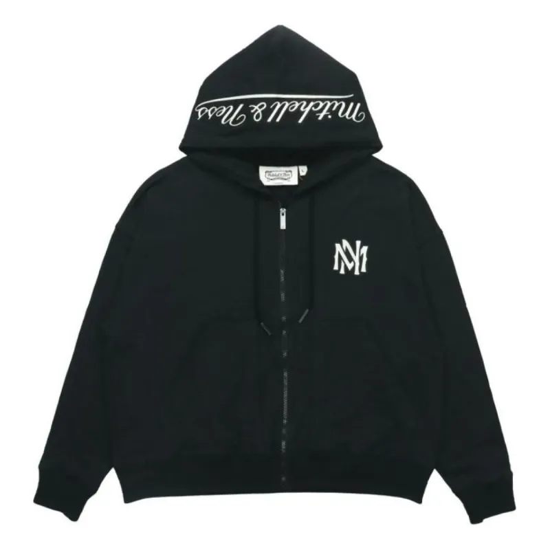 Mitchell & Ness Logo Jacket 'Black' MNRQAWTOHC010-BLK sold by KicksCrew
