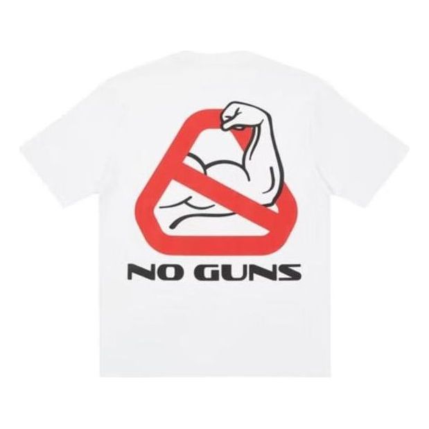 Palace SS22 Nein Guns T-Shirt 'White' P22TS119 sold by KicksCrew