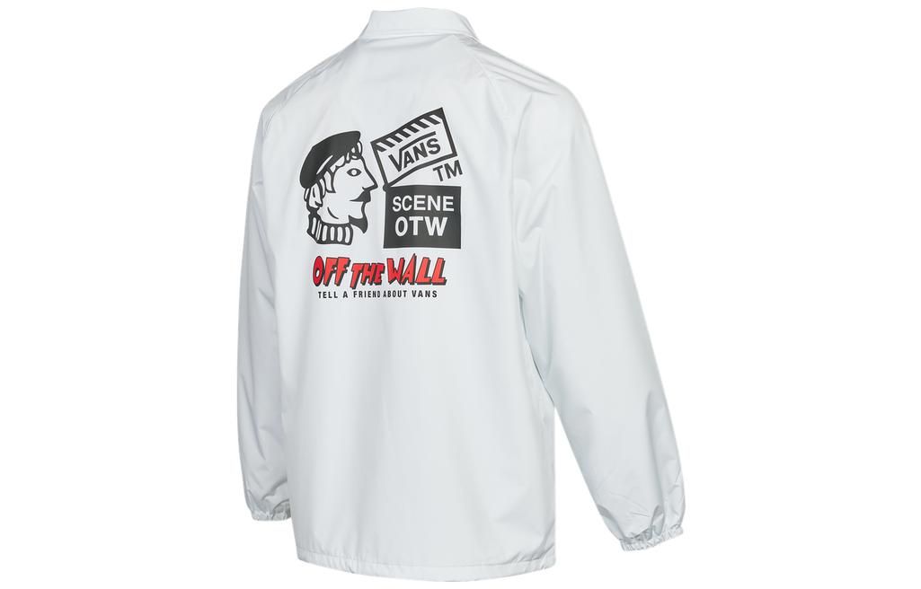 Vans AP Tell A FRD Coach Jacket 'White Black' VN0A54P4WHT sold by KicksCrew product image thumbnail 2
