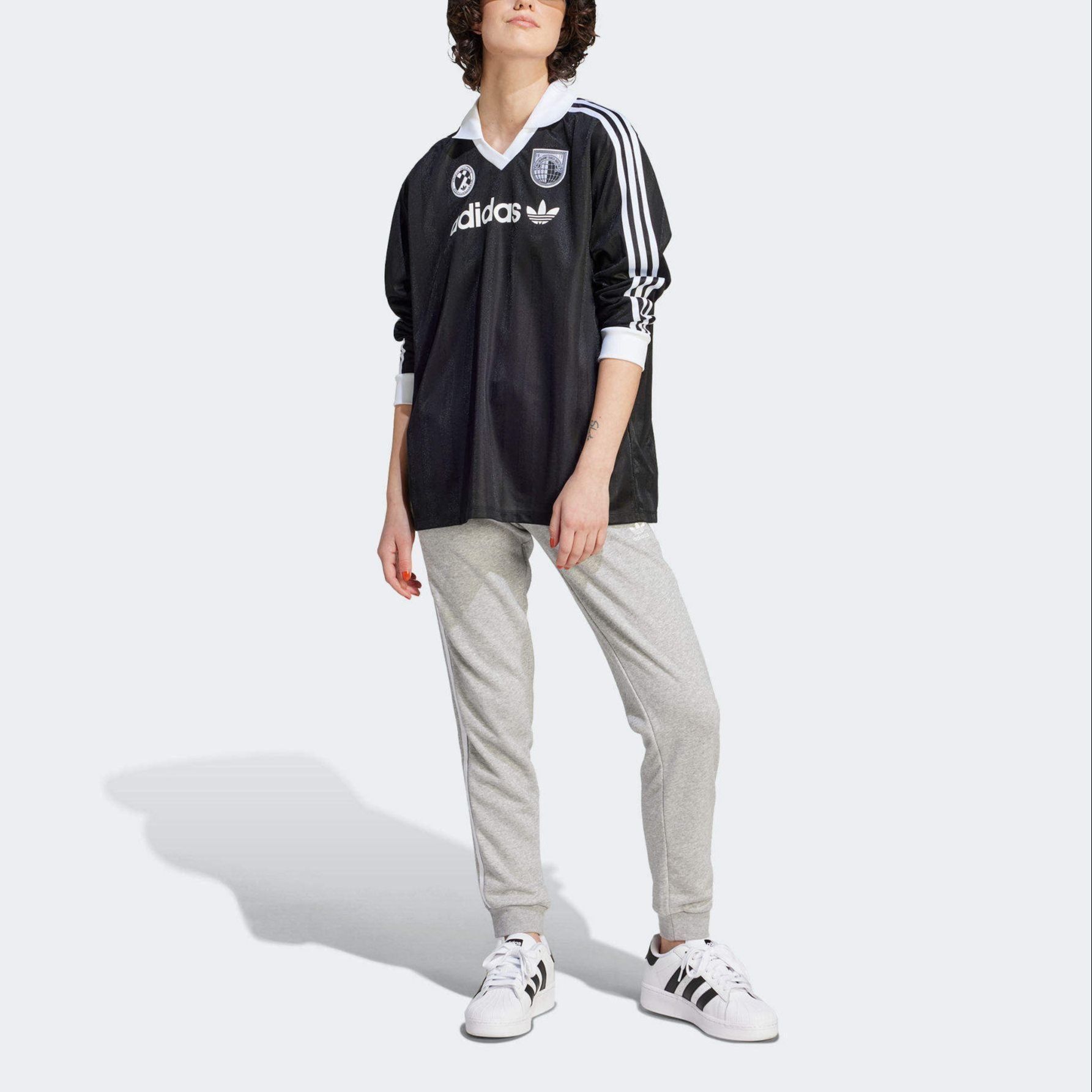 (WMNS) adidas Football Long-Sleeve Top 'Black' IR9769 sold by KicksCrew product image thumbnail 2