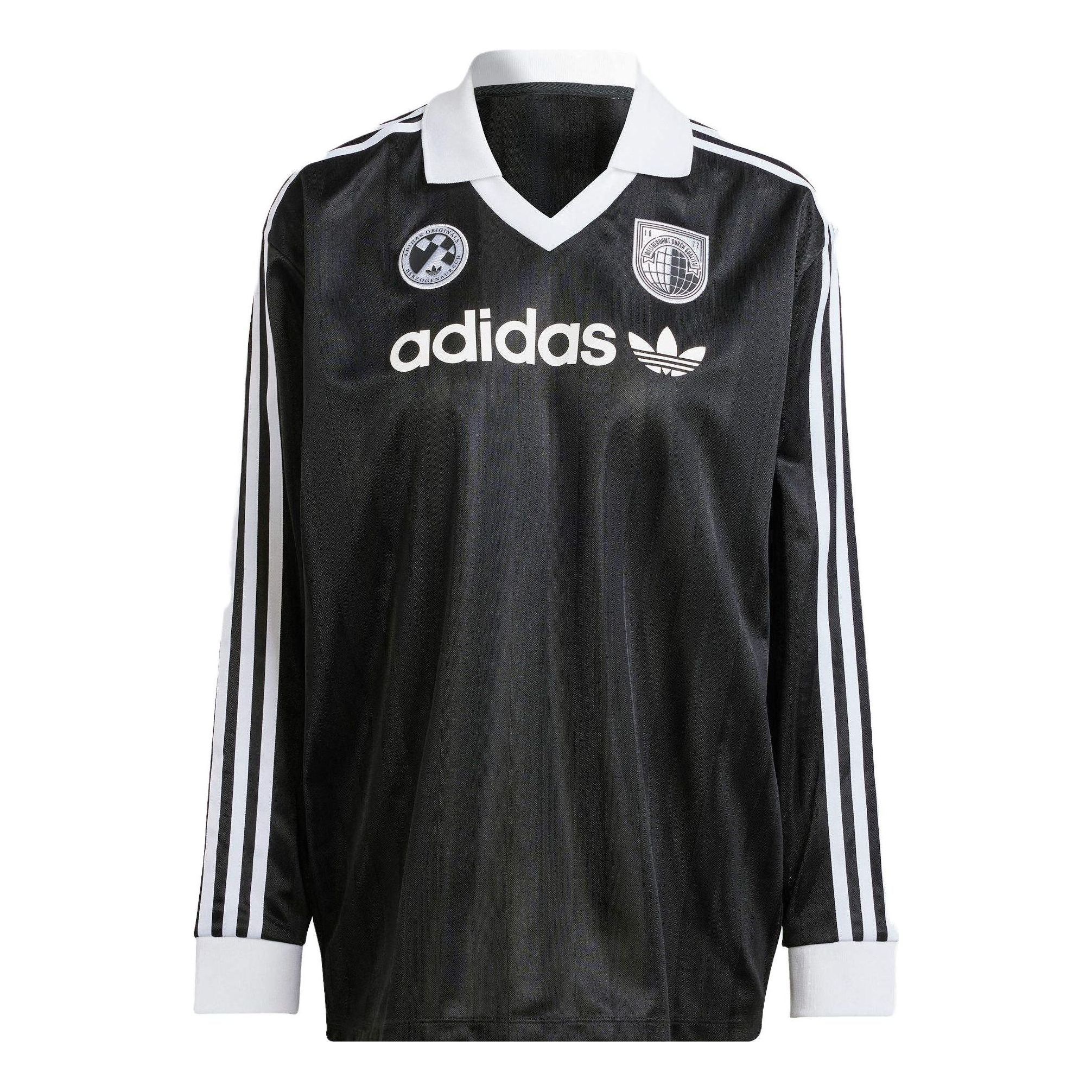 (WMNS) adidas Football Long-Sleeve Top 'Black' IR9769 sold by KicksCrew