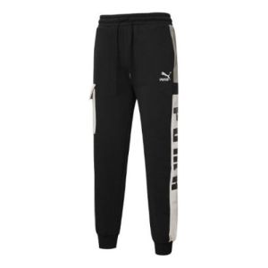 Puma Logo Retro Cargo Pants 'Black' 535067-01 sold by KicksCrew