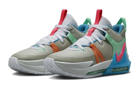 (GS) Nike LeBron Witness 7 'Grey Fog Multi-Color' DQ8650-003 sold by KicksCrew