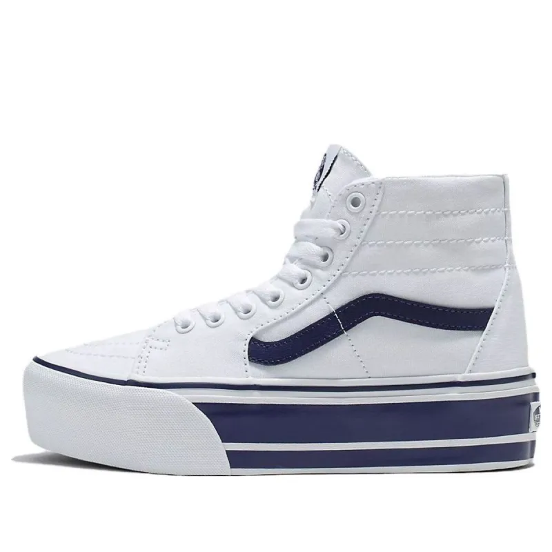 Vans SK8 HI Tapered Stackform 'White Navy Blue' VN0A5JMKNWD sold by KicksCrew