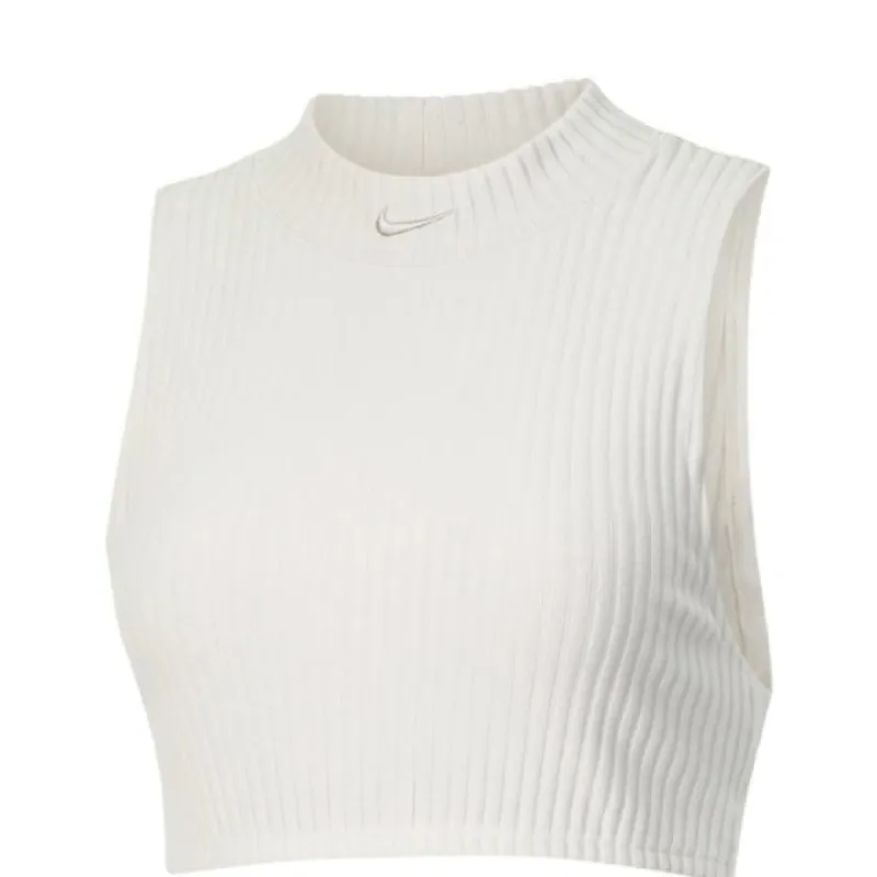 (WMNS) Nike Sportswear Chill Knit Top 'White' FN3678-104 sold by KicksCrew