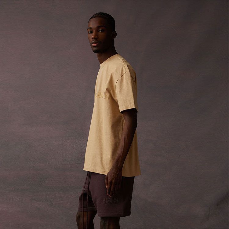 Fear of God Essentials SS23 Logo Tee 'Sand' ESSENTIAL125BT222004F sold by KicksCrew product image thumbnail 5