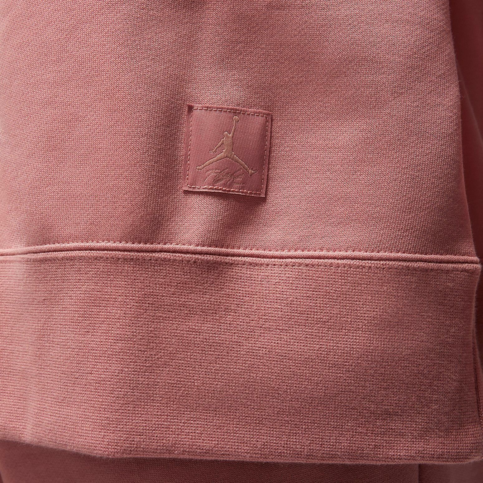 (WMNS) Air Jordan Flight Fleece Crewneck Sweatshirt 'Pink' FB5116-618 sold by KicksCrew product image thumbnail 2