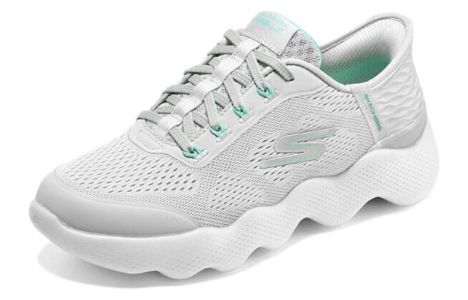 (WMNS) Skechers GO WALK Massage Fit 'Grey Aqua' 124916-GYAQ sold by KicksCrew