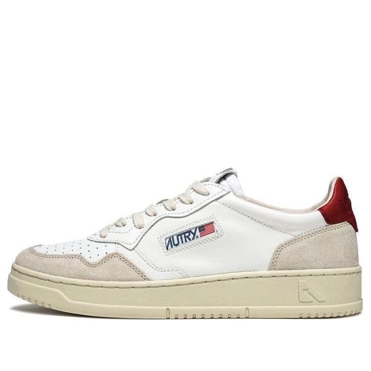 (WMNS) Autry Medalist Low 'White Red Suede' AULW-LS43 sold by KicksCrew