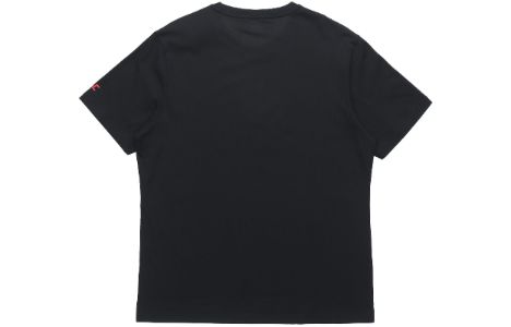 Li-Ning Box Logo T-shirt 'Black Red' AHSR665-1 sold by KicksCrew