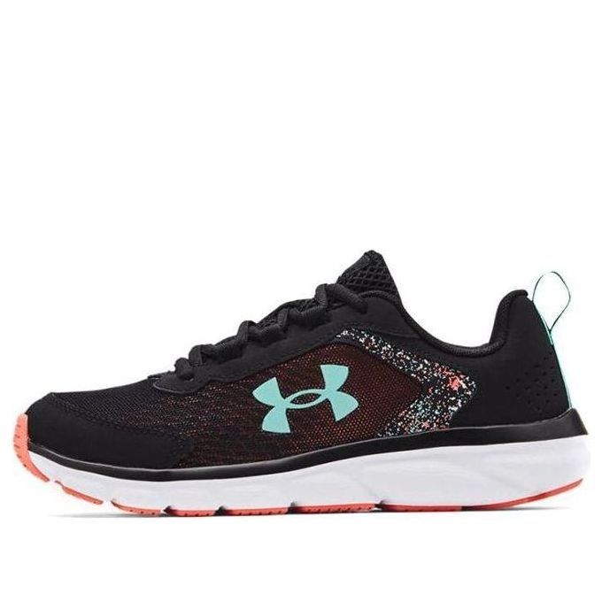 (GS) Under Armour Assert 9 'Paint Splatter - Black Tile Blue' 3024867-001 sold by KicksCrew
