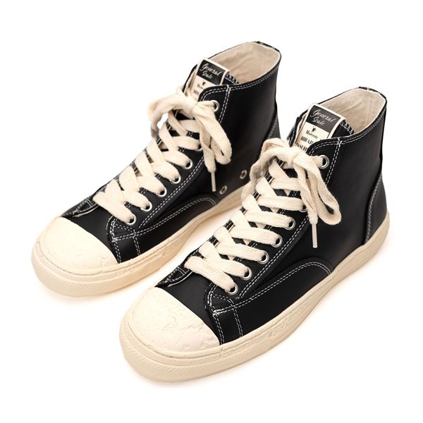 Maison MIHARA YASUHIRO PAST Sole Leather High-top Sneaker 'Black' S09FW201-BLK sold by KicksCrew product image thumbnail 2