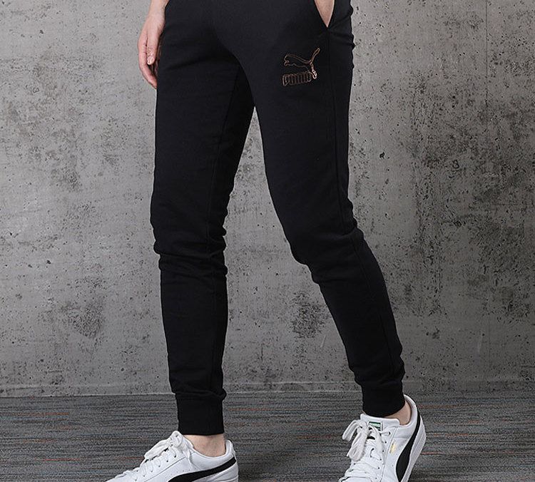 Puma Knit Sweatpants 'Black White' 597460-01 sold by KicksCrew product image thumbnail 3