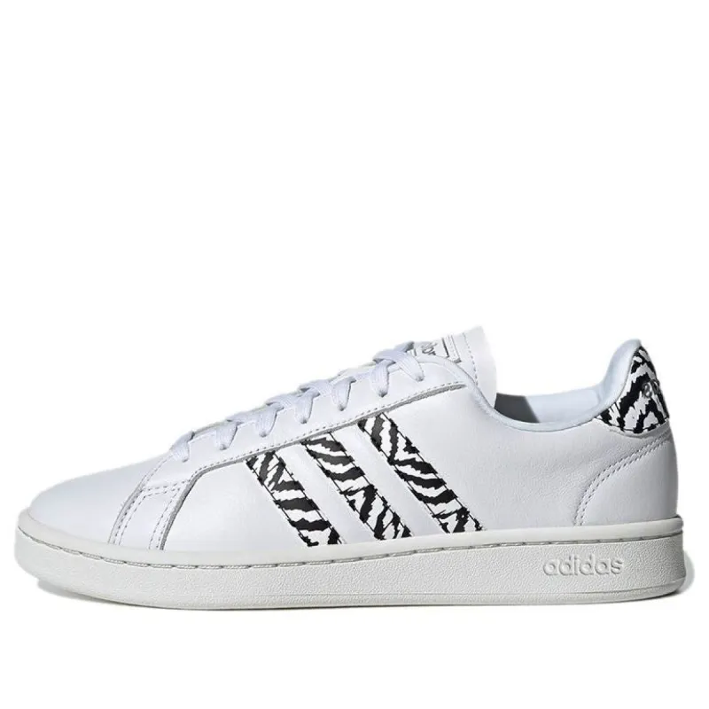 (WMNS) Adidas Grand Court Shoes 'Zebra' GZ0150 sold by KicksCrew
