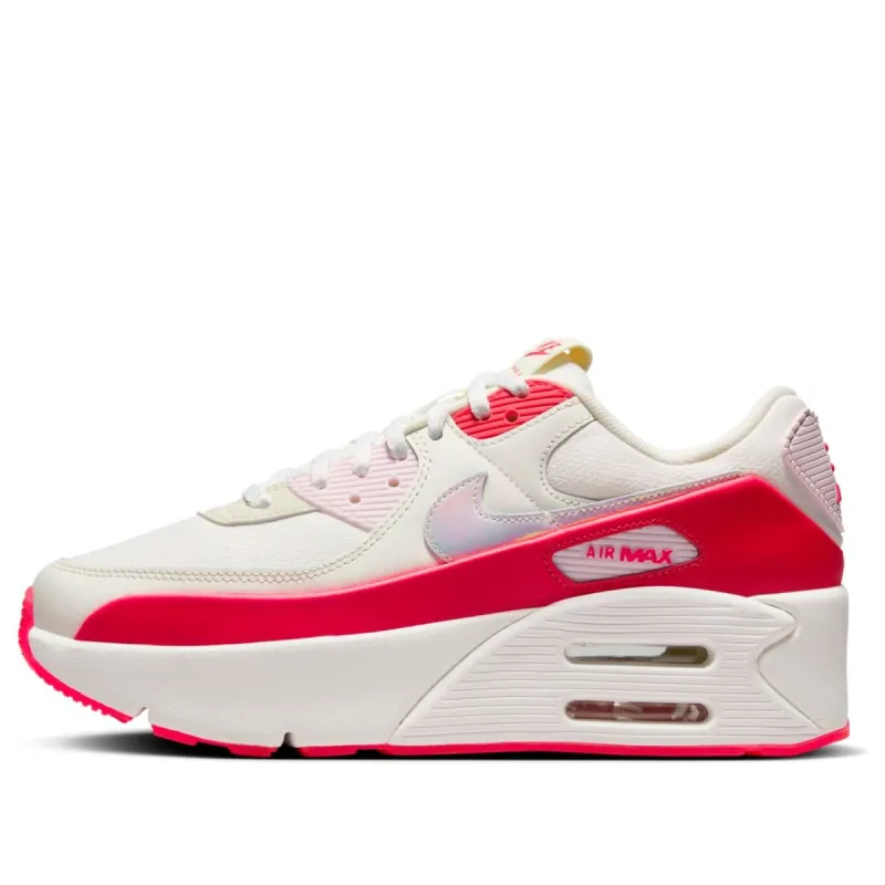 (WMNS) Nike Air Max 90 LV8 'Sail Siren Red' HF5073-133 sold by KicksCrew