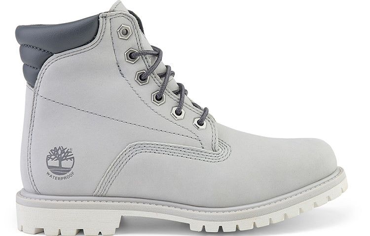 (WMNS) Timberland Waterville 6 Inch Wide Fit Waterproof Boots 'Light Grey' A2M1U sold by KicksCrew product image thumbnail 2