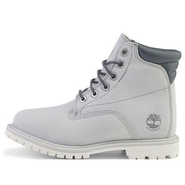 (WMNS) Timberland Waterville 6 Inch Wide Fit Waterproof Boots 'Light Grey' A2M1U sold by KicksCrew