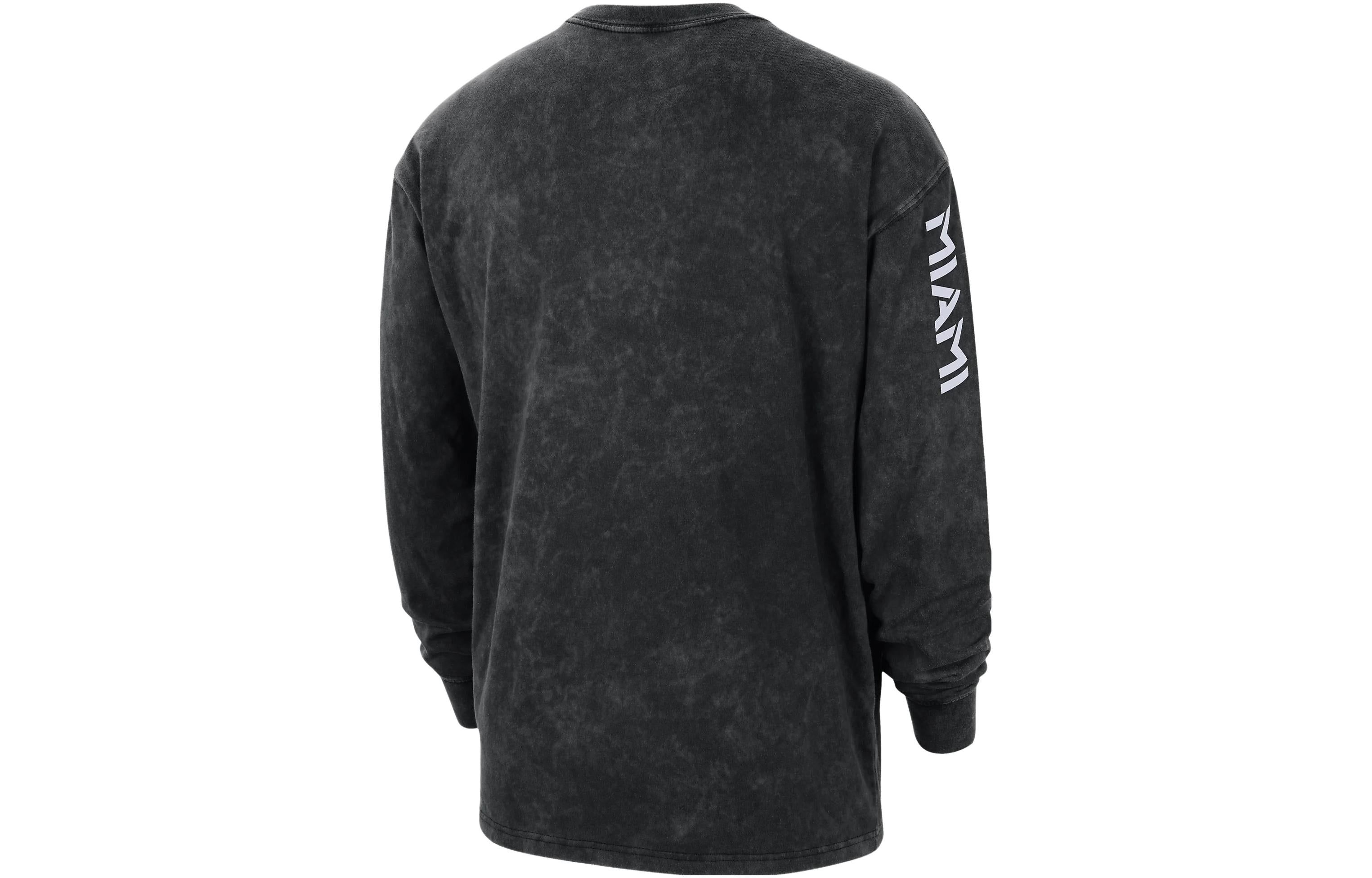 Air Jordan Miami Heat Courtside Statement Long-Sleeve T-shirt 'Black' DV5749-010 sold by KicksCrew product image thumbnail 2