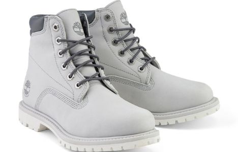 (WMNS) Timberland Waterville 6 Inch Wide Fit Waterproof Boots 'Light Grey' A2M1U sold by KicksCrew