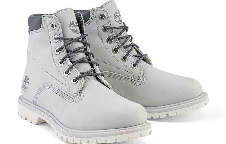 (WMNS) Timberland Waterville 6 Inch Wide Fit Waterproof Boots 'Light Grey' A2M1U sold by KicksCrew product image thumbnail 4