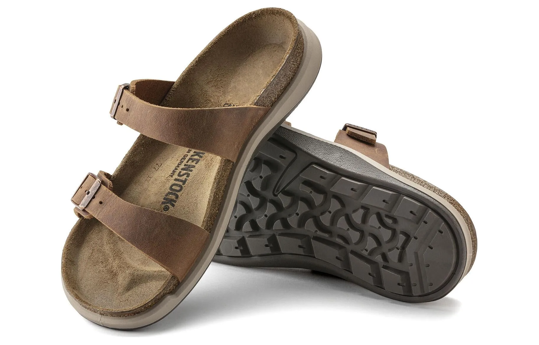(WMNS) Birkenstock Sierra Waxy Leather Narrow Fit Sandals 'Ginger Brown' 1022272 sold by KicksCrew product image thumbnail 5