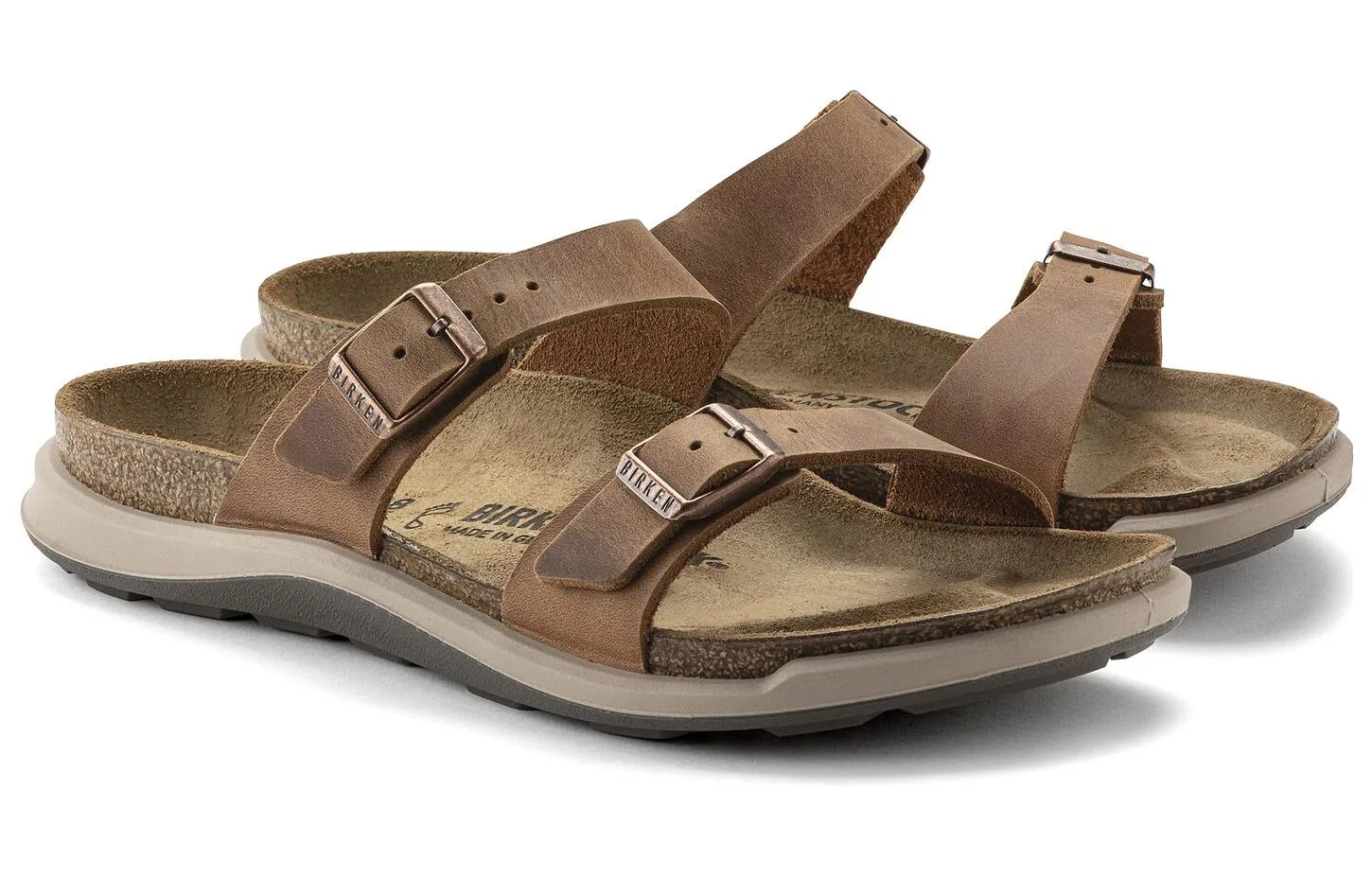 (WMNS) Birkenstock Sierra Waxy Leather Narrow Fit Sandals 'Ginger Brown' 1022272 sold by KicksCrew product image thumbnail 3