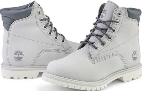 (WMNS) Timberland Waterville 6 Inch Wide Fit Waterproof Boots 'Light Grey' A2M1U sold by KicksCrew
