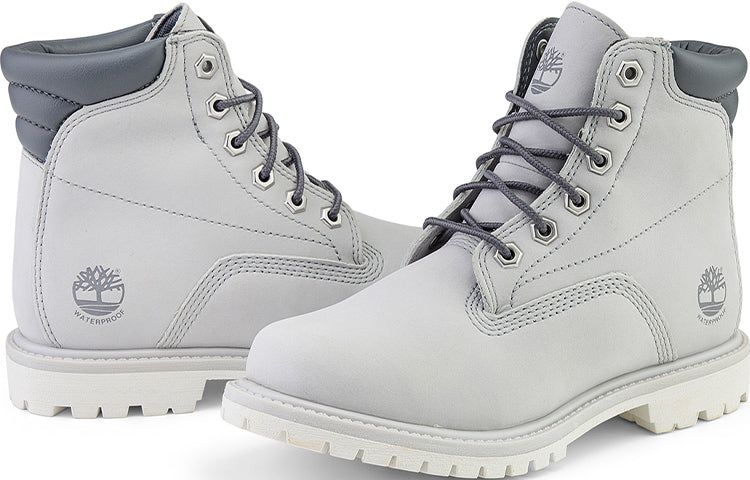 (WMNS) Timberland Waterville 6 Inch Wide Fit Waterproof Boots 'Light Grey' A2M1U sold by KicksCrew product image thumbnail 5