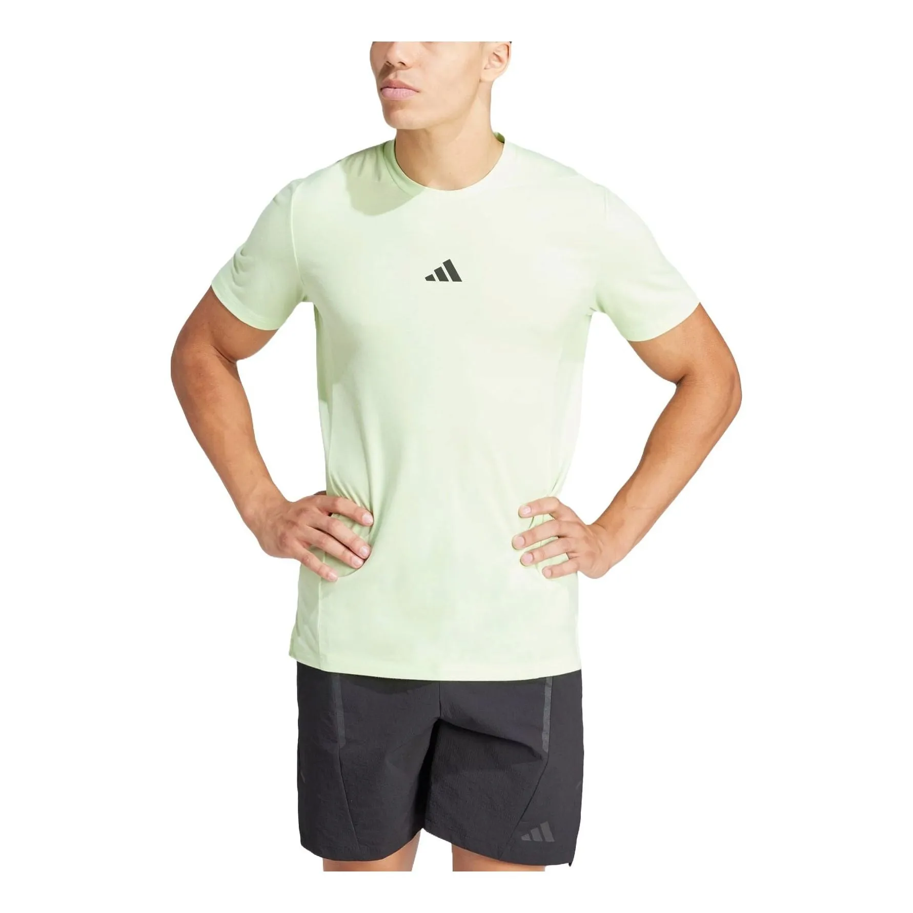 adidas Designed for Training Workout T-Shirt 'Light Green' IS3813 sold by KicksCrew