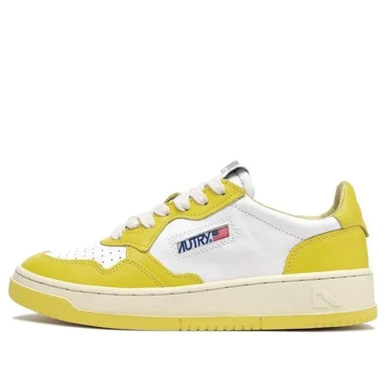 (WMNS) AUTRY Medalist Low Top Bicolor 'White Yellow' AULW-WB23 sold by KicksCrew