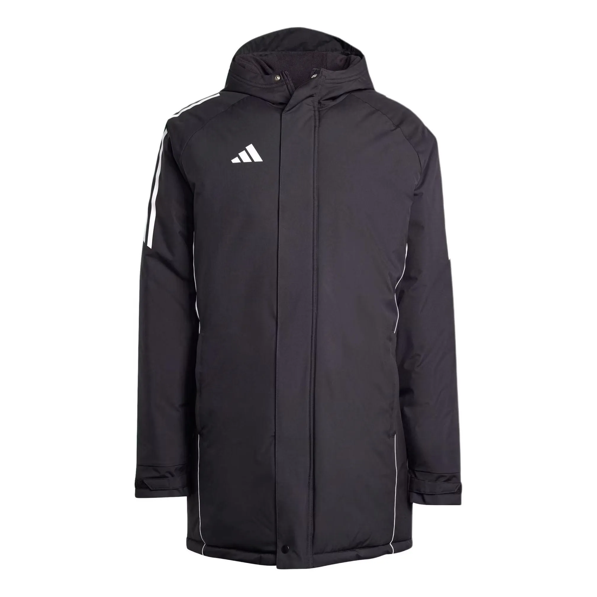 adidas Tiro 24 Stadium Soccer Parka 'Black White' IJ7391 sold by KicksCrew