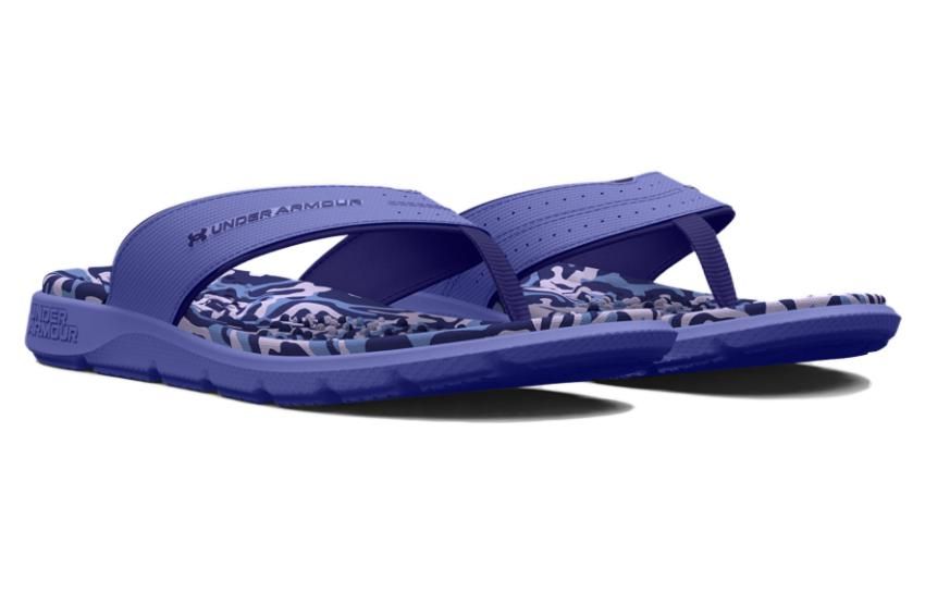 (WMNS) Under Armour Ignite Marbella Graphic Sandal 'Baja Blue Camo' 3026031-400 sold by KicksCrew product image thumbnail 3