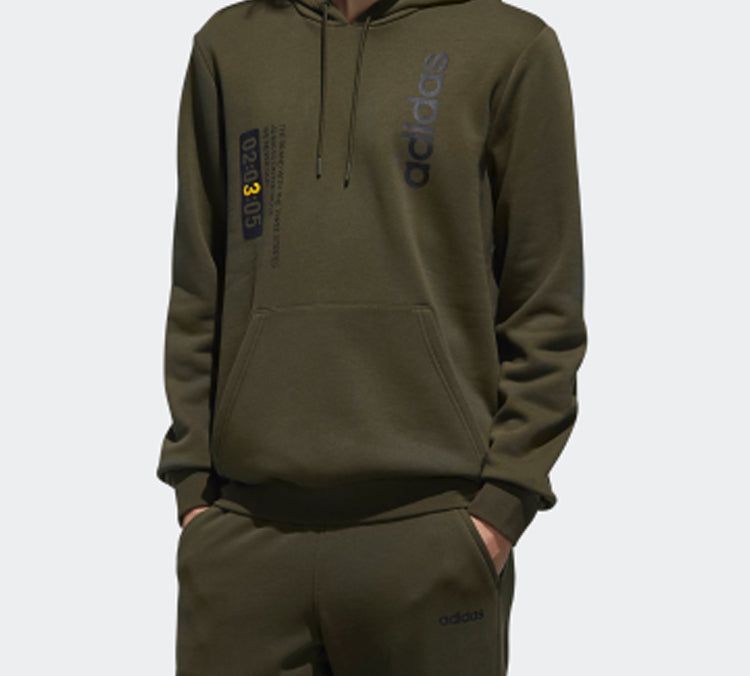 Men's adidas neo Fav Hoody Sports Military Green DW8181 sold by KicksCrew product image thumbnail 3
