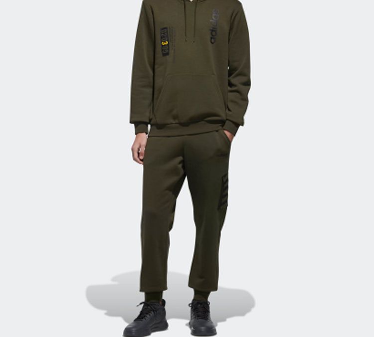 Men's adidas neo Fav Hoody Sports Military Green DW8181 sold by KicksCrew product image thumbnail 7