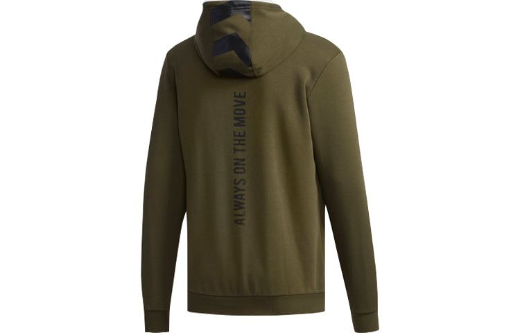 Men's adidas neo Fav Hoody Sports Military Green DW8181 sold by KicksCrew product image thumbnail 2