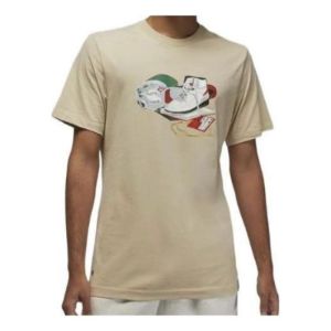 Air Jordan Flight Artist Series By Jacob Rochester Graphic T-Shirt 'Rattan' DV1440-206 sold by KicksCrew