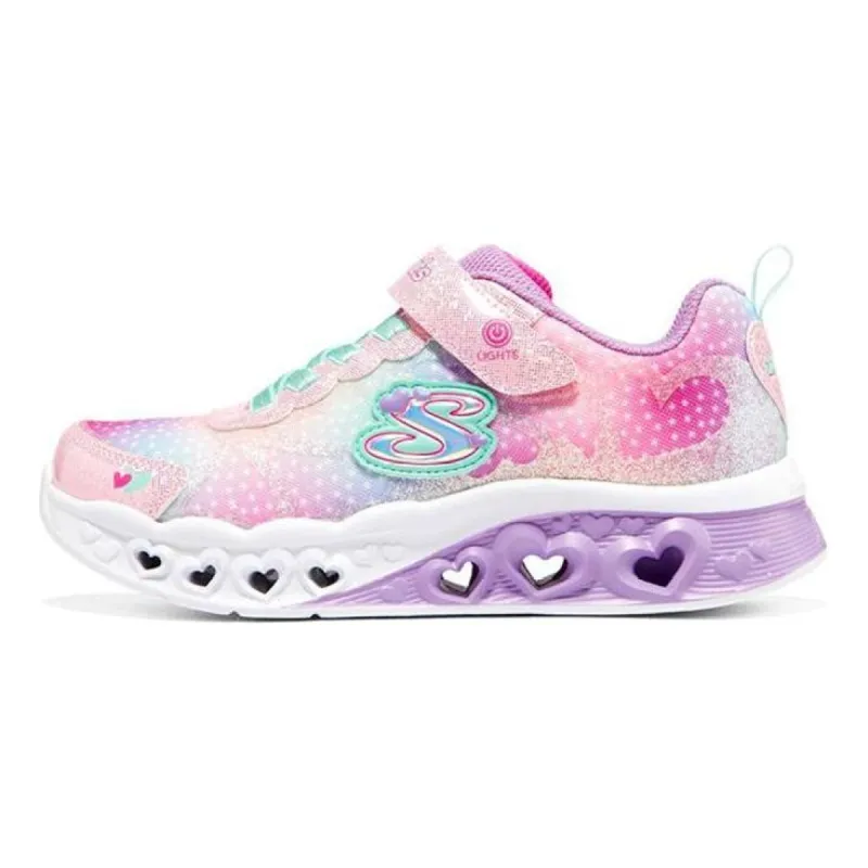(GS) Skechers Flutter Heart Lights 'Pink Multi' 302315L-PKMT sold by KicksCrew