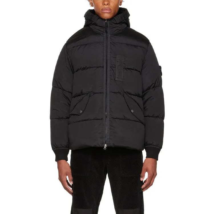 STONE ISLAND Nylon Metal Hooded Down Jacket 'Black' 771543619-V0029 sold by KicksCrew product image thumbnail 3