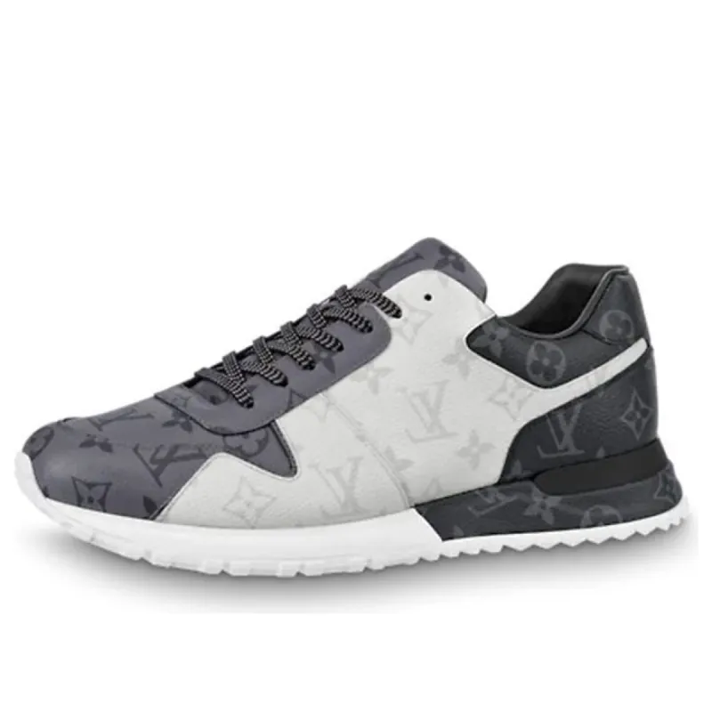 LOUIS VUITTON Run Away Sneakers 'White Monogram Ice and Dark Gray Monogram' 1A8UZJ sold by KicksCrew