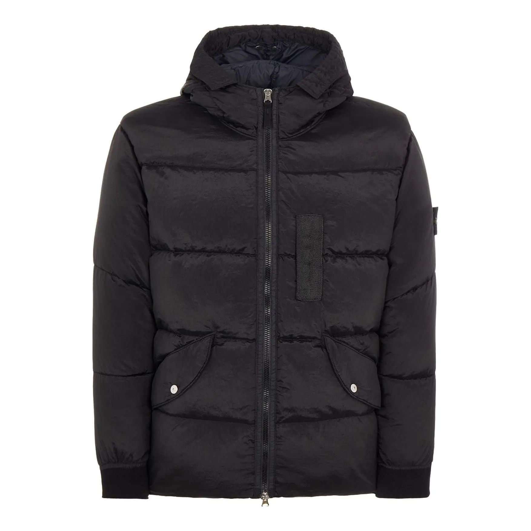 STONE ISLAND Nylon Metal Hooded Down Jacket 'Black' 771543619-V0029 sold by KicksCrew